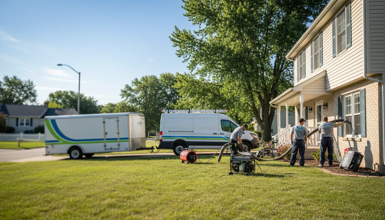 Flooded Basement Restoration And Cleanup With Repair in Hecker, IL near me